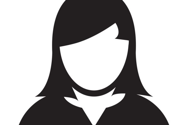 Woman User Icon - Person Profile Avatar Glyph Vector Illustration